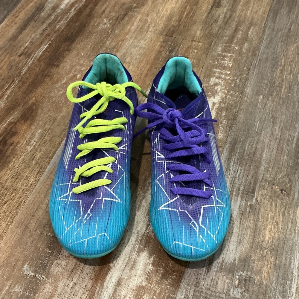 adidas Kids Vibrant Blue and Purple Sneakers